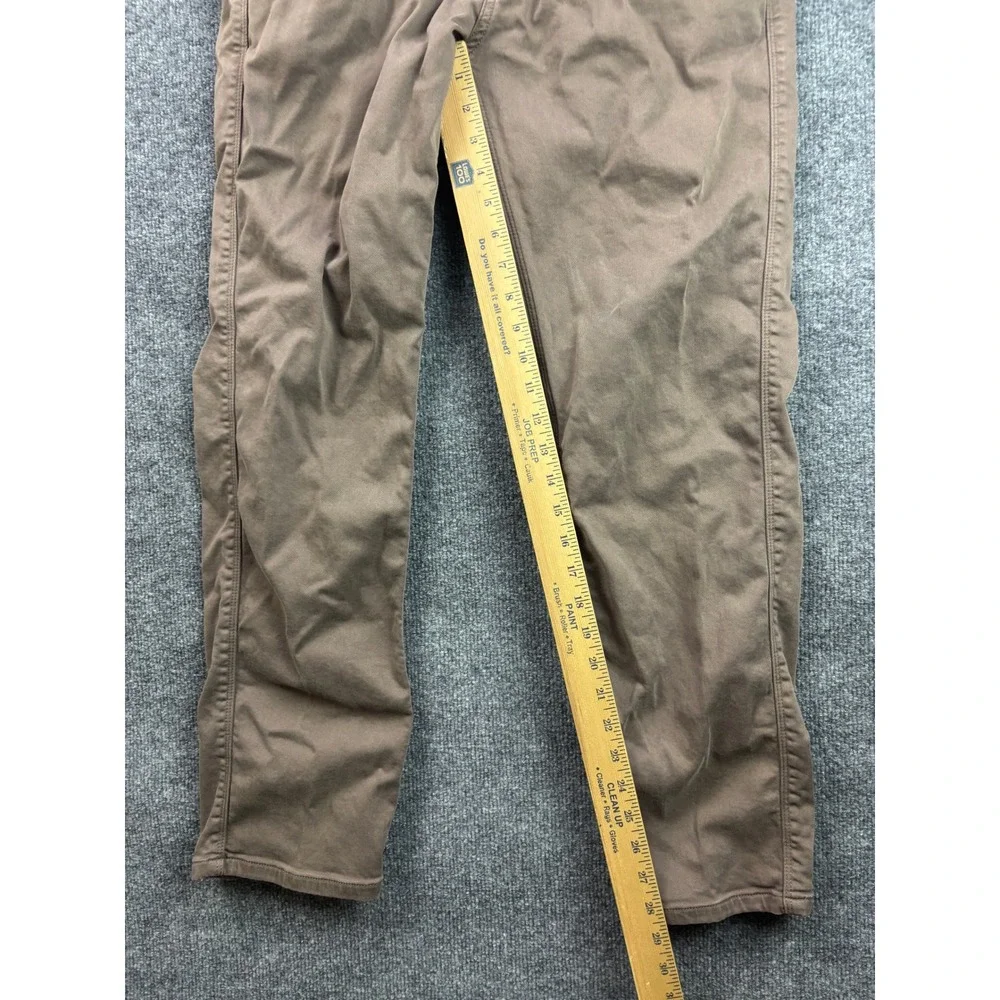 DU/ER Performance Denim Pants Mens 32 Brown Slim Straight Stretch 6641